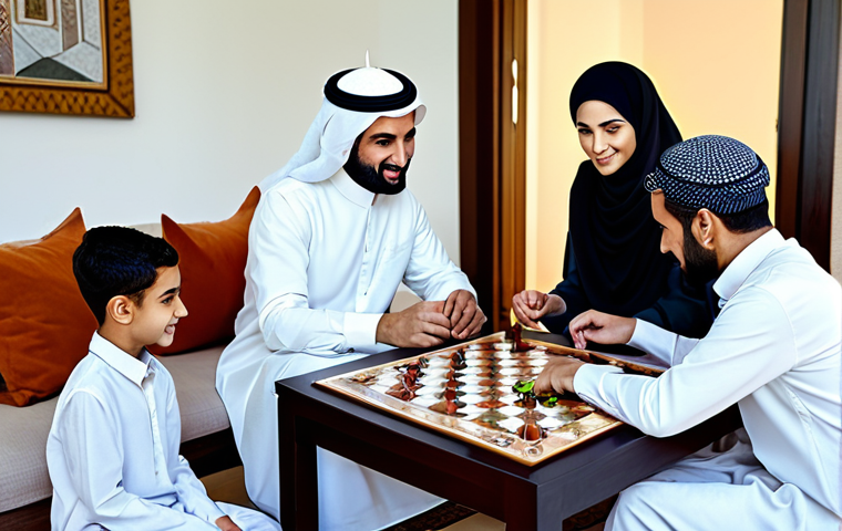보드게임 컬렉터 인터뷰 - **

"A distinguished Arab gentleman, fully clothed in a traditional thobe and ghutra, is meticulousl...